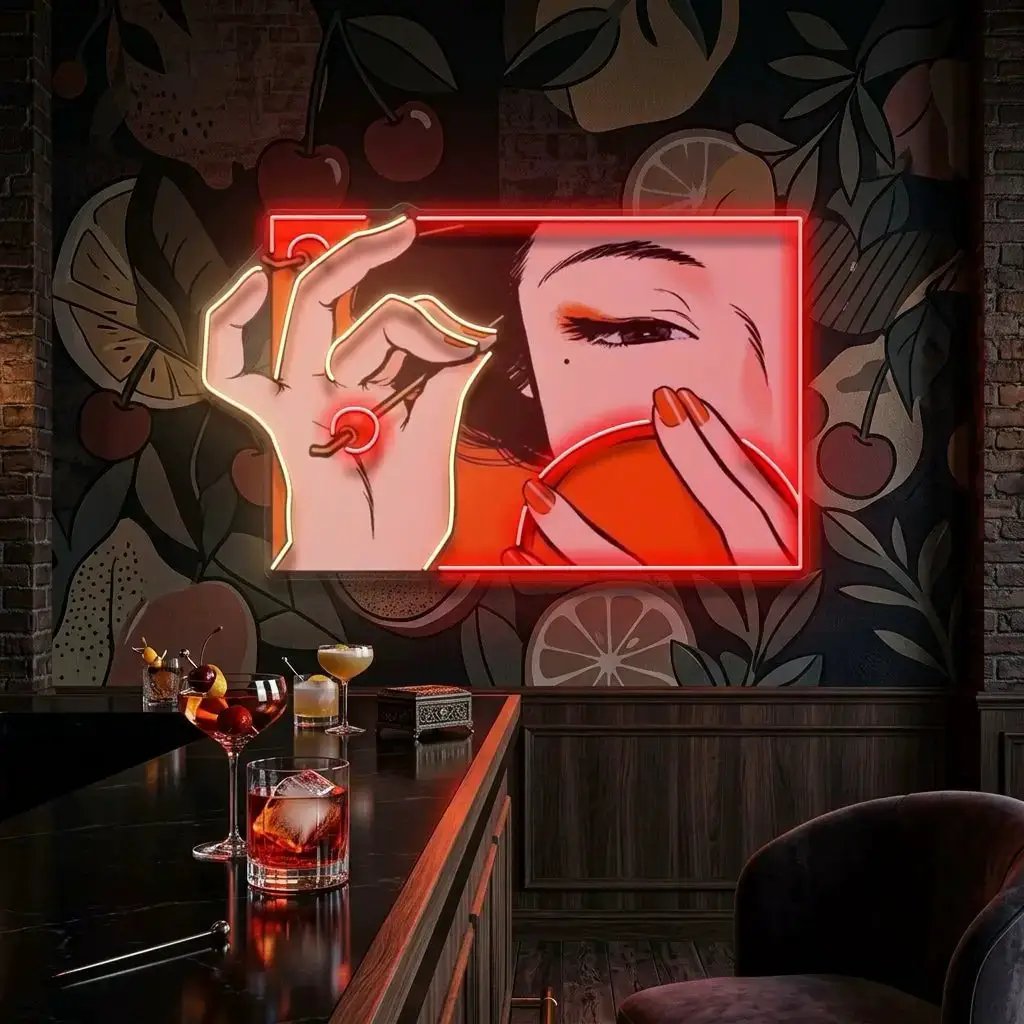 beautifulgirl1 - Malcom Terry Geisha Girl LED Neon Sign Light Pop Art by VN339