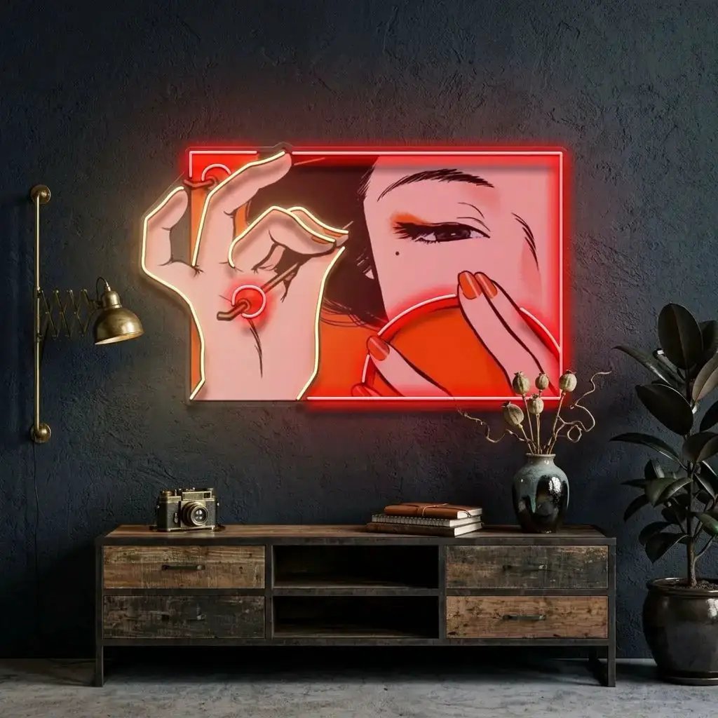 beautifulgirl2-1 - Malcom Terry Geisha Girl LED Neon Sign Light Pop Art by VN339