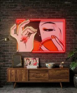 beautifulgirl2 - Malcom Terry Geisha Girl LED Neon Sign Light Pop Art by VN339