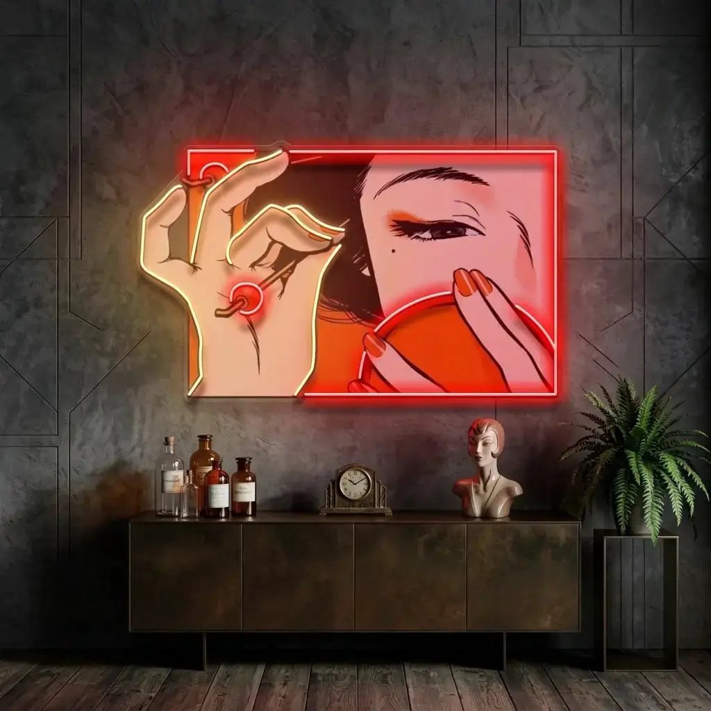 beautifulgirl3-1 - Malcom Terry Geisha Girl LED Neon Sign Light Pop Art by VN339