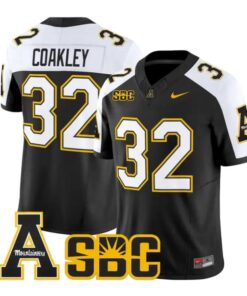Dexter Coakley Jersey #32 App State Mountaineers 2026 Vapor Stitched by My Store NCAA Football Jerseys