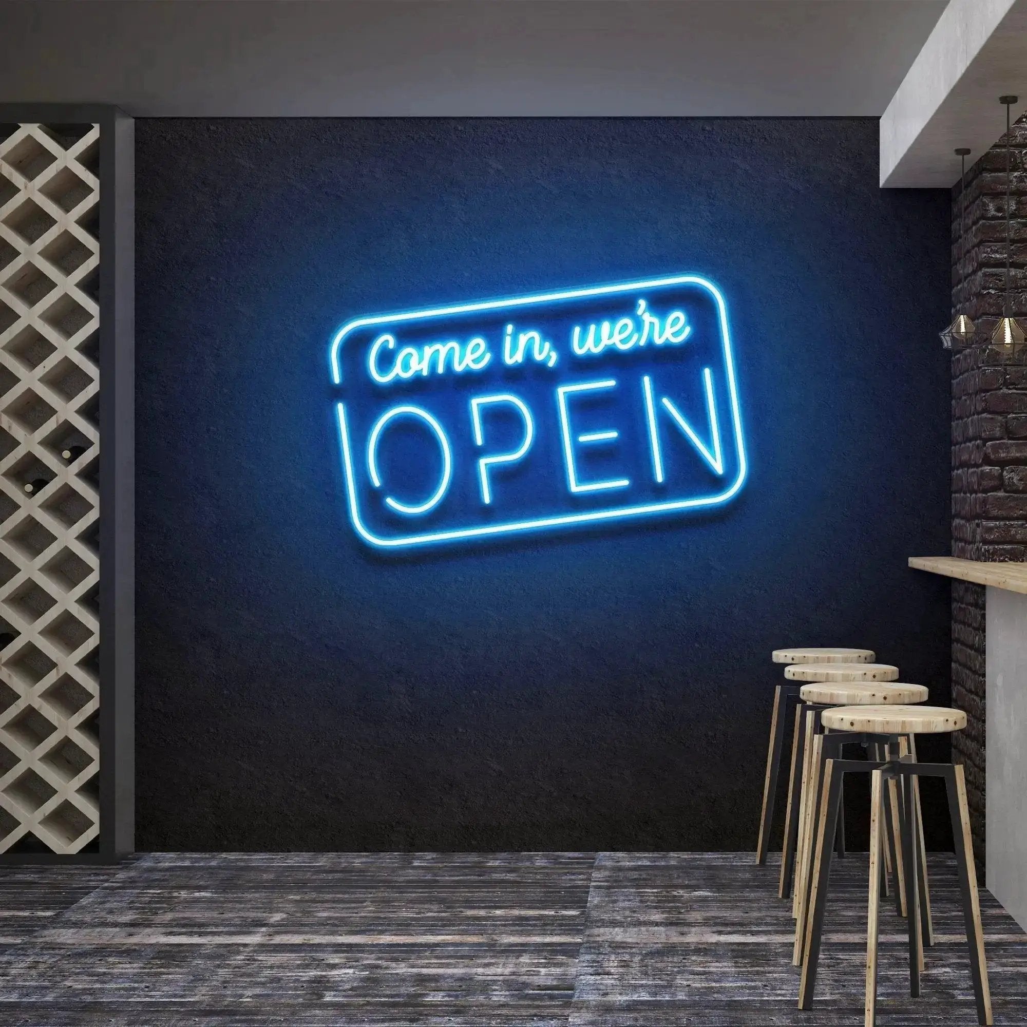 comein_we_reopenlb - Malcom Terry Come In, We're Open 2 Led Neon Sign Light by VN339