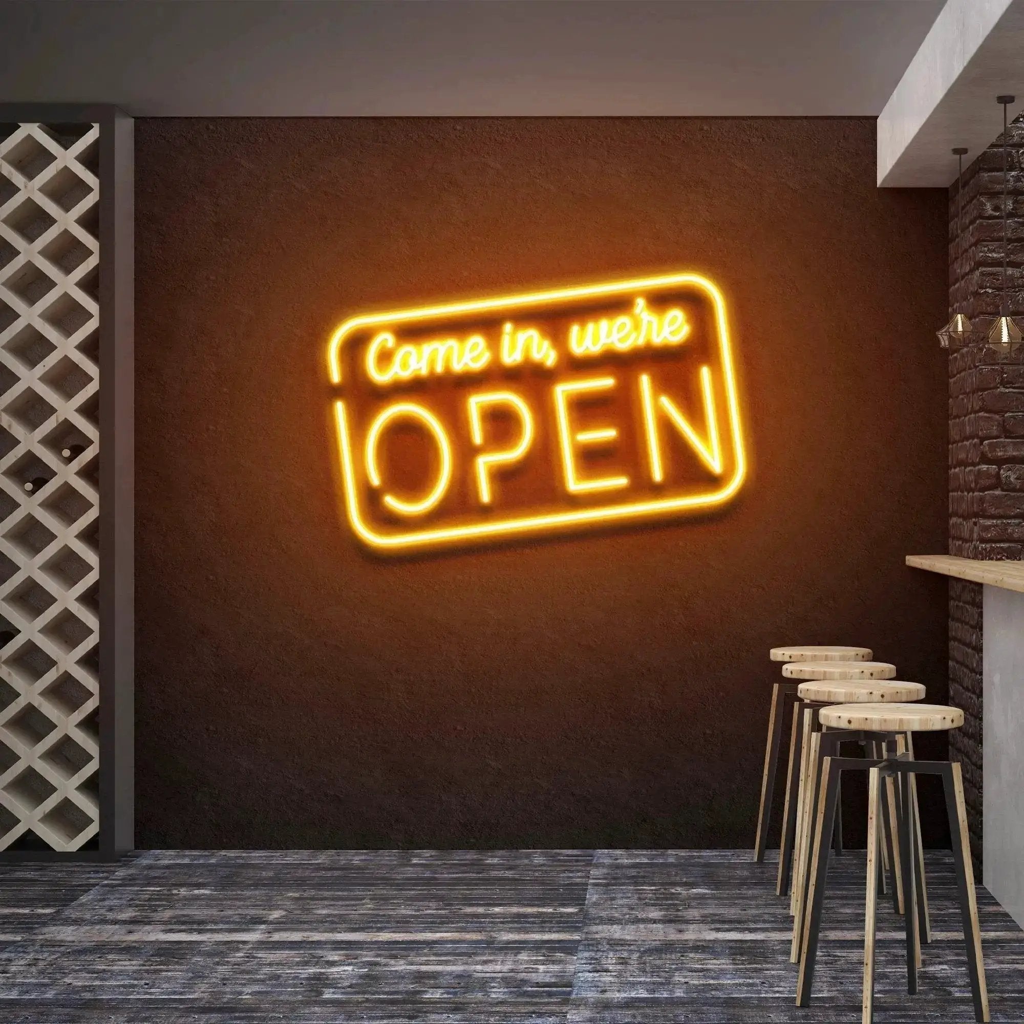 comein_we_reopeno - Malcom Terry Come In, We're Open 2 Led Neon Sign Light by VN339