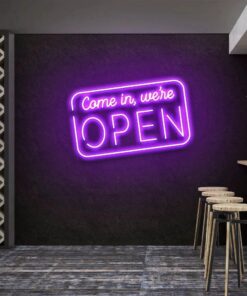 comein_we_reopenp - Malcom Terry Come In, We're Open 2 Led Neon Sign Light by VN339