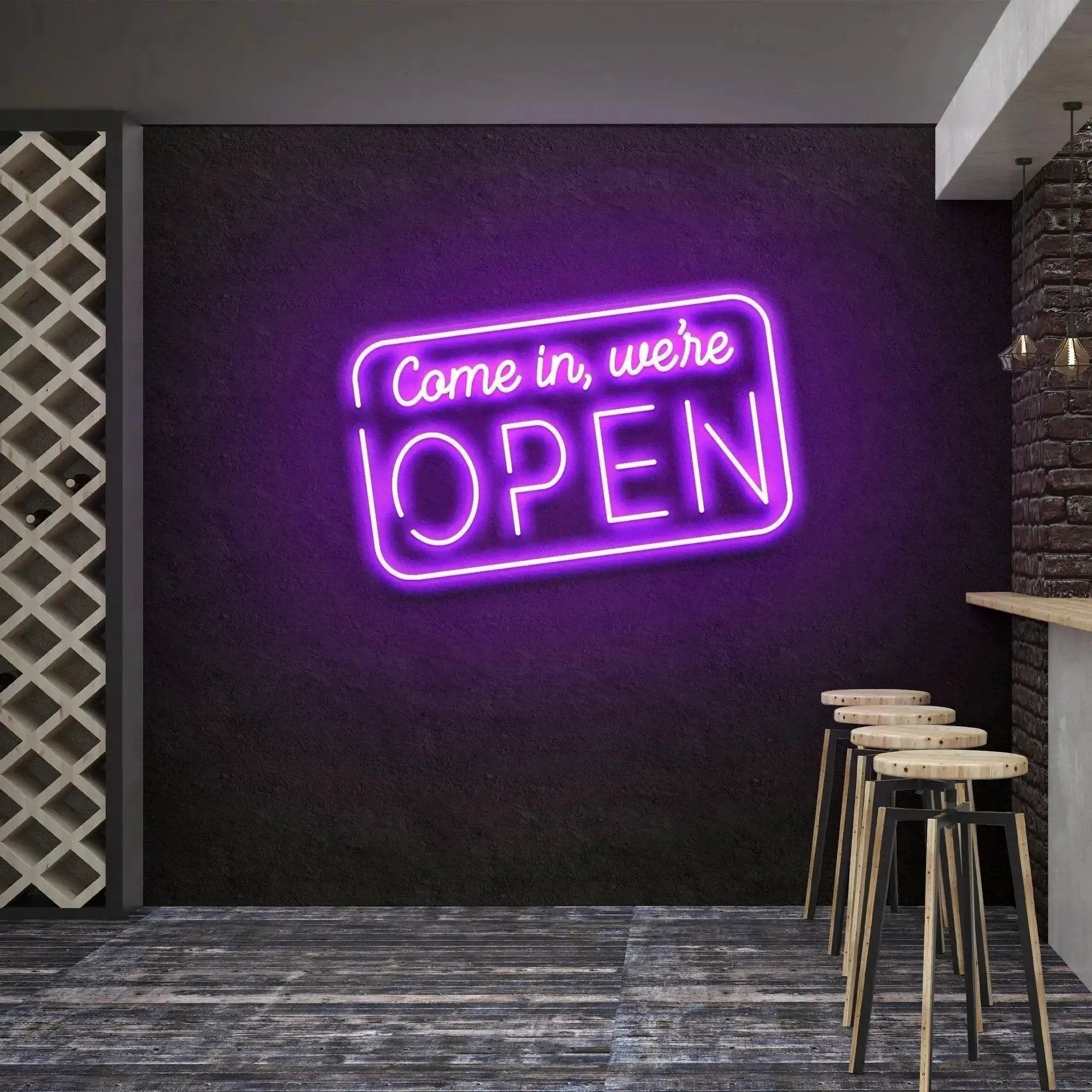 comein_we_reopenp - Malcom Terry Come In, We're Open 2 Led Neon Sign Light by VN339