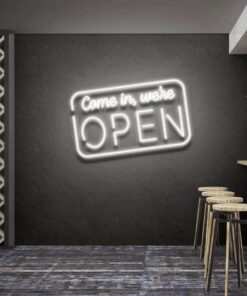 comein_we_reopenw - Malcom Terry Come In, We're Open 2 Led Neon Sign Light by VN339