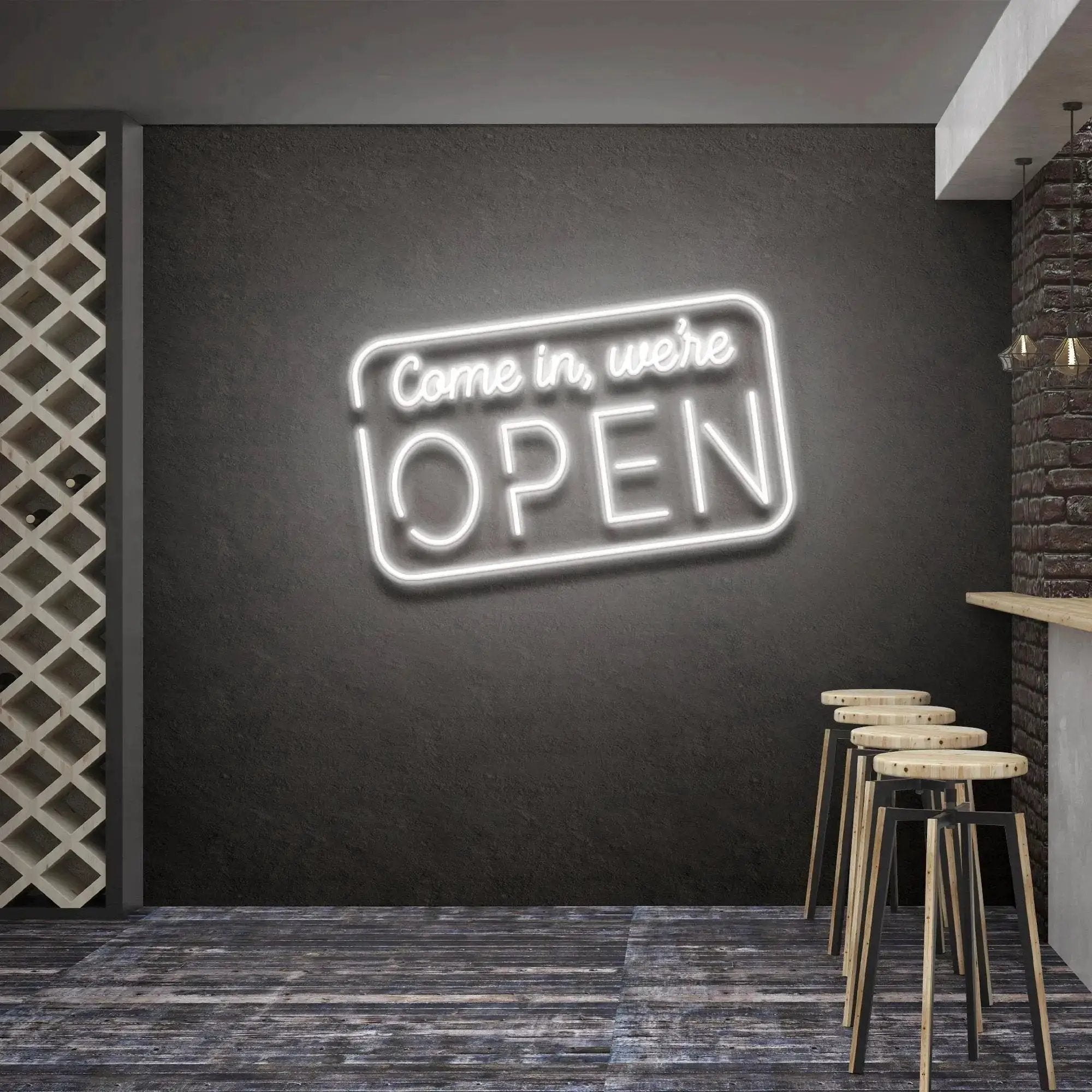 comein_we_reopenw - Malcom Terry Come In, We're Open 2 Led Neon Sign Light by VN339