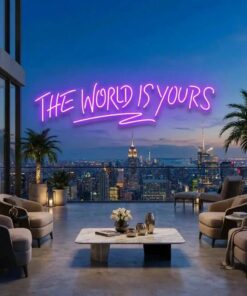 theworldisyourspurple-2_6954a5cf-7147-422a-be51-1f4855f01c9d - Malcom Terry The World Is Yours Led Neon Sign Light - Upbeat Your Life by VN339