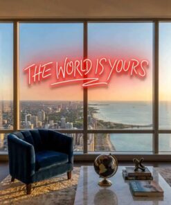 theworldisyoursred-5 - Malcom Terry The World Is Yours Led Neon Sign Light - Upbeat Your Life by VN339