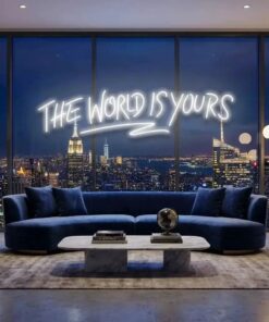 theworldisyourswhite-3_537362db-b263-48f0-897d-479411eb6cb3 - Malcom Terry The World Is Yours Led Neon Sign Light - Upbeat Your Life by VN339