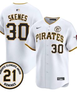 paul-skenes-jersey-30-pittsburgh-pirates-roberto-clemente-tribute-patch-vapor-premier-limited-stitched-02 - Malcom Terry Paul Skenes Jersey #30 Pittsburgh Pirates Roberto Clemente Tribute Patch Vapor Premier Limited Stitched