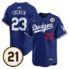 Kyle Tucker Jersey #23 Los Angeles Dodgers Roberto Clemente Tribute Patch Vapor Premier Limited Stitched
