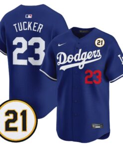 Kyle Tucker Jersey #23 Los Angeles Dodgers Roberto Clemente Tribute Patch Vapor Premier Limited Stitched - Malcom Terry Kyle Tucker Jersey #23 Los Angeles Dodgers Roberto Clemente Tribute Patch Vapor Premier Limited Stitched