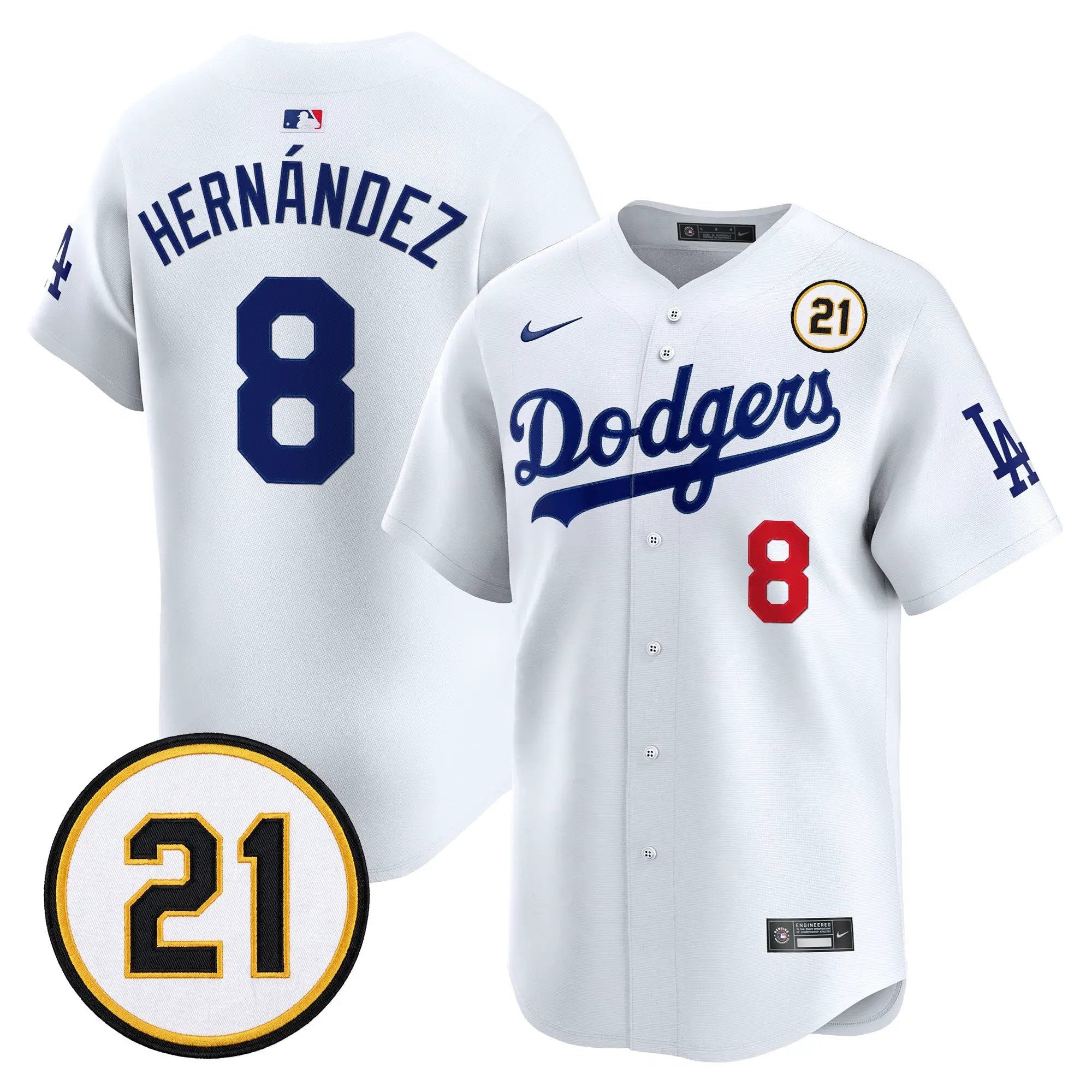 kike-hernandez-jersey-8-los-angeles-dodgers-roberto-clemente-tribute-patch-vapor-premier-limited-stitched-02 - Malcom Terry Kike Hernandez Jersey #8 Los Angeles Dodgers Roberto Clemente Tribute Patch Vapor Premier Limited Stitched