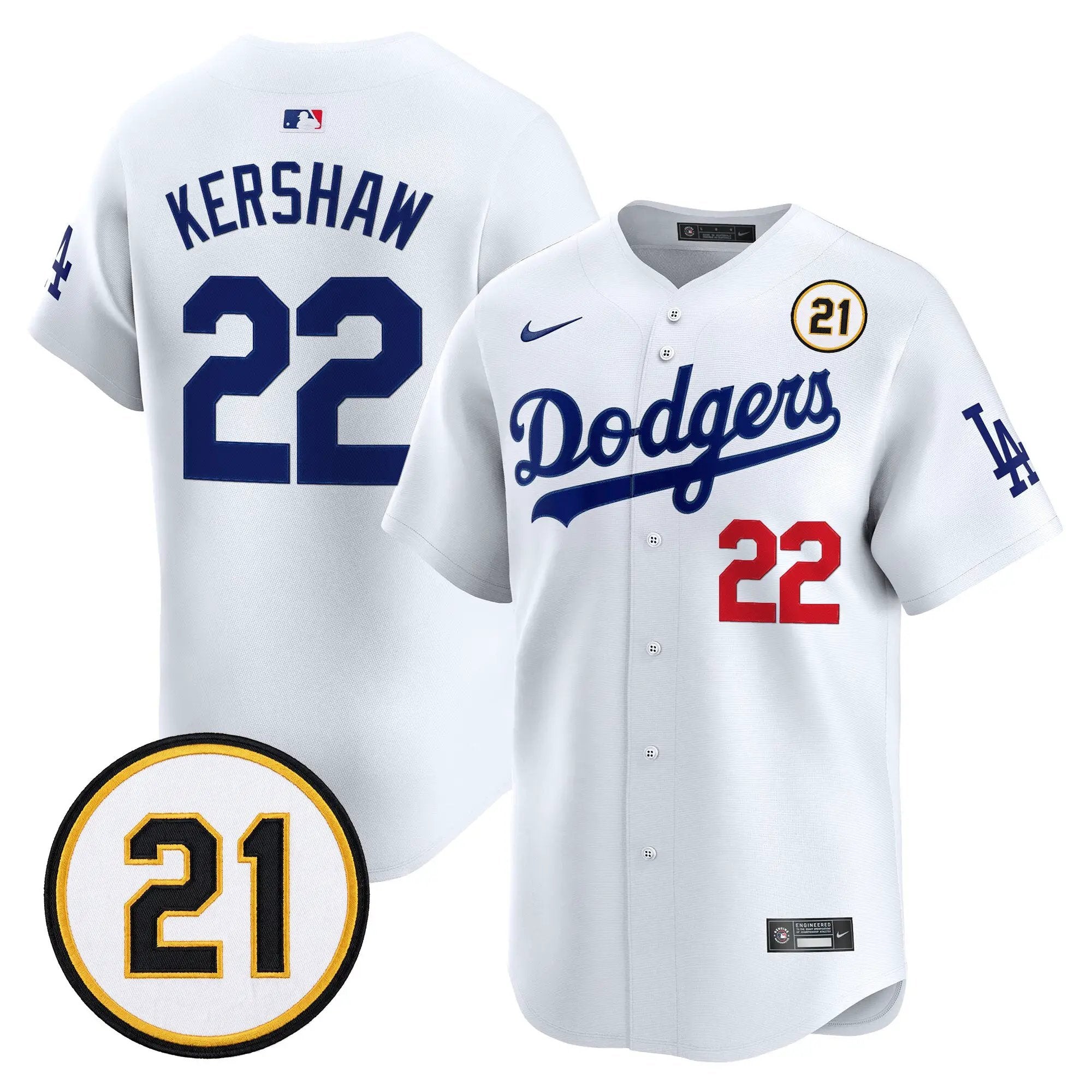 clayton-kershaw-jersey-22-los-angeles-dodgers-roberto-clemente-tribute-patch-vapor-premier-limited-stitched-02 - Malcom Terry Clayton Kershaw Jersey #22 Los Angeles Dodgers Roberto Clemente Tribute Patch Vapor Premier Limited Stitched