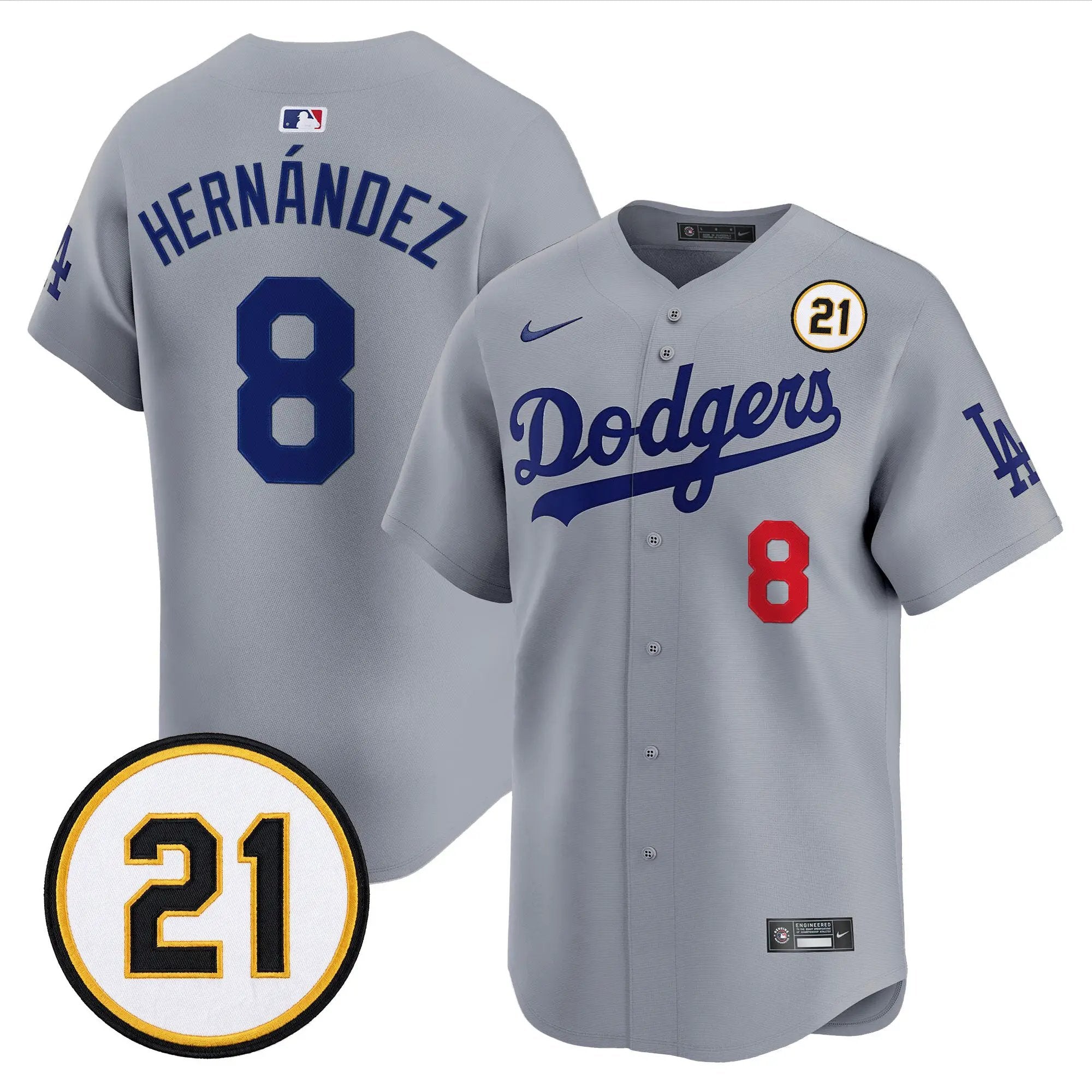 kike-hernandez-jersey-8-los-angeles-dodgers-roberto-clemente-tribute-patch-vapor-premier-limited-stitched-03 - Malcom Terry Kike Hernandez Jersey #8 Los Angeles Dodgers Roberto Clemente Tribute Patch Vapor Premier Limited Stitched
