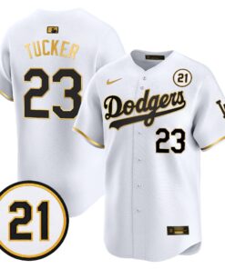 Kyle Tucker Jersey #23 Los Angeles Dodgers Roberto Clemente Tribute Patch Vapor Premier Limited Stitched