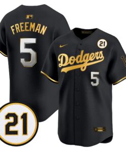 Freddie Freeman Jersey #5 Los Angeles Dodgers Roberto Clemente Tribute Patch Vapor Premier Limited Stitched