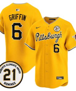 konnor-griffin-jersey-6-pittsburgh-pirates-roberto-clemente-tribute-patch-vapor-premier-limited-stitched-03 - Malcom Terry Konnor Griffin Jersey #6 Pittsburgh Pirates Roberto Clemente Tribute Patch Vapor Premier Limited Stitched