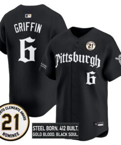 konnor-griffin-jersey-6-pittsburgh-pirates-roberto-clemente-tribute-patch-vapor-premier-limited-stitched-04 - Malcom Terry Konnor Griffin Jersey #6 Pittsburgh Pirates Roberto Clemente Tribute Patch Vapor Premier Limited Stitched
