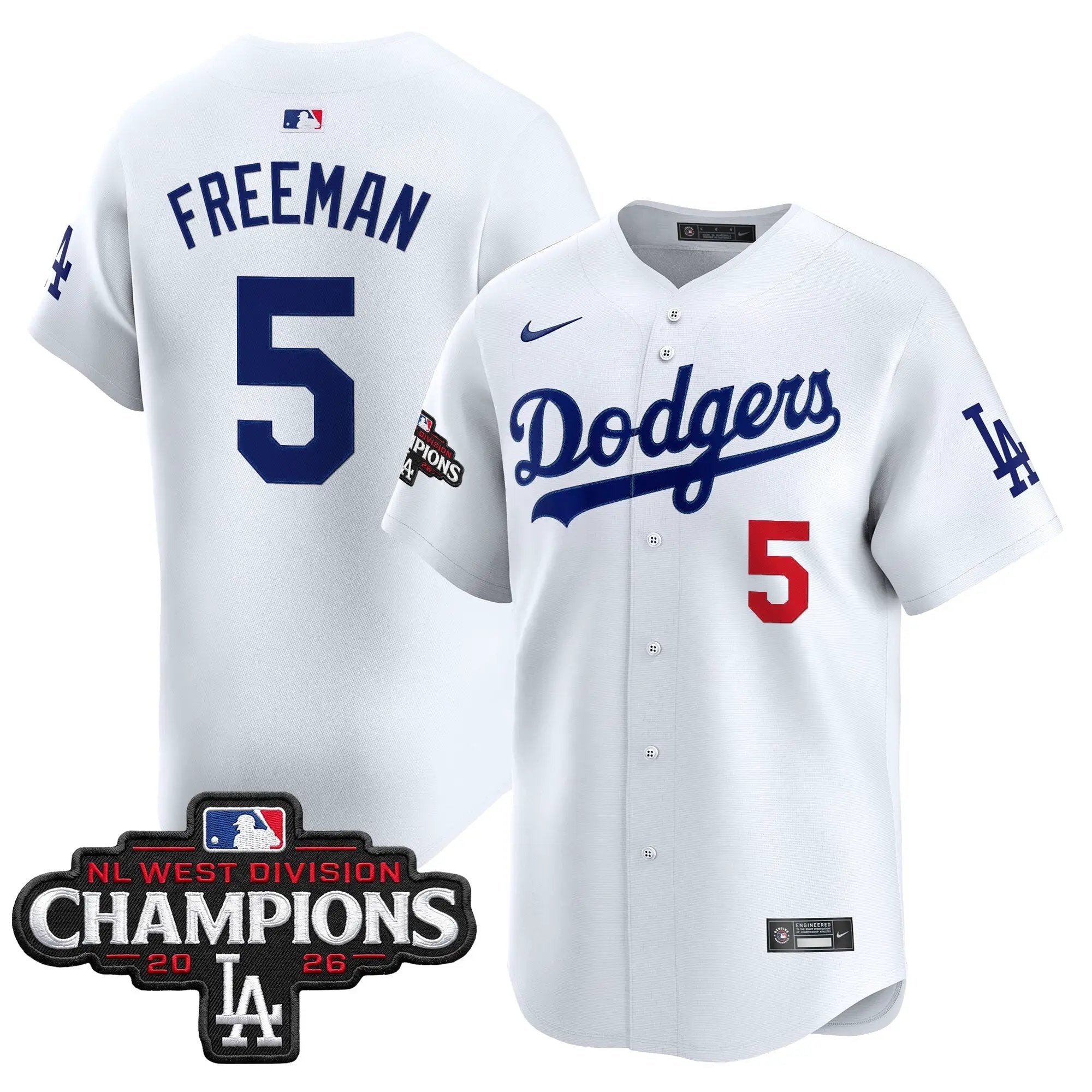 freddie-freeman-jersey-5-los-angeles-dodgers-nl-west-division-champions-patch-vapor-premier-limited-stitched-02 - Malcom Terry Freddie Freeman Jersey #5 Los Angeles Dodgers NL West Division Champions Patch Vapor Premier Limited Stitched