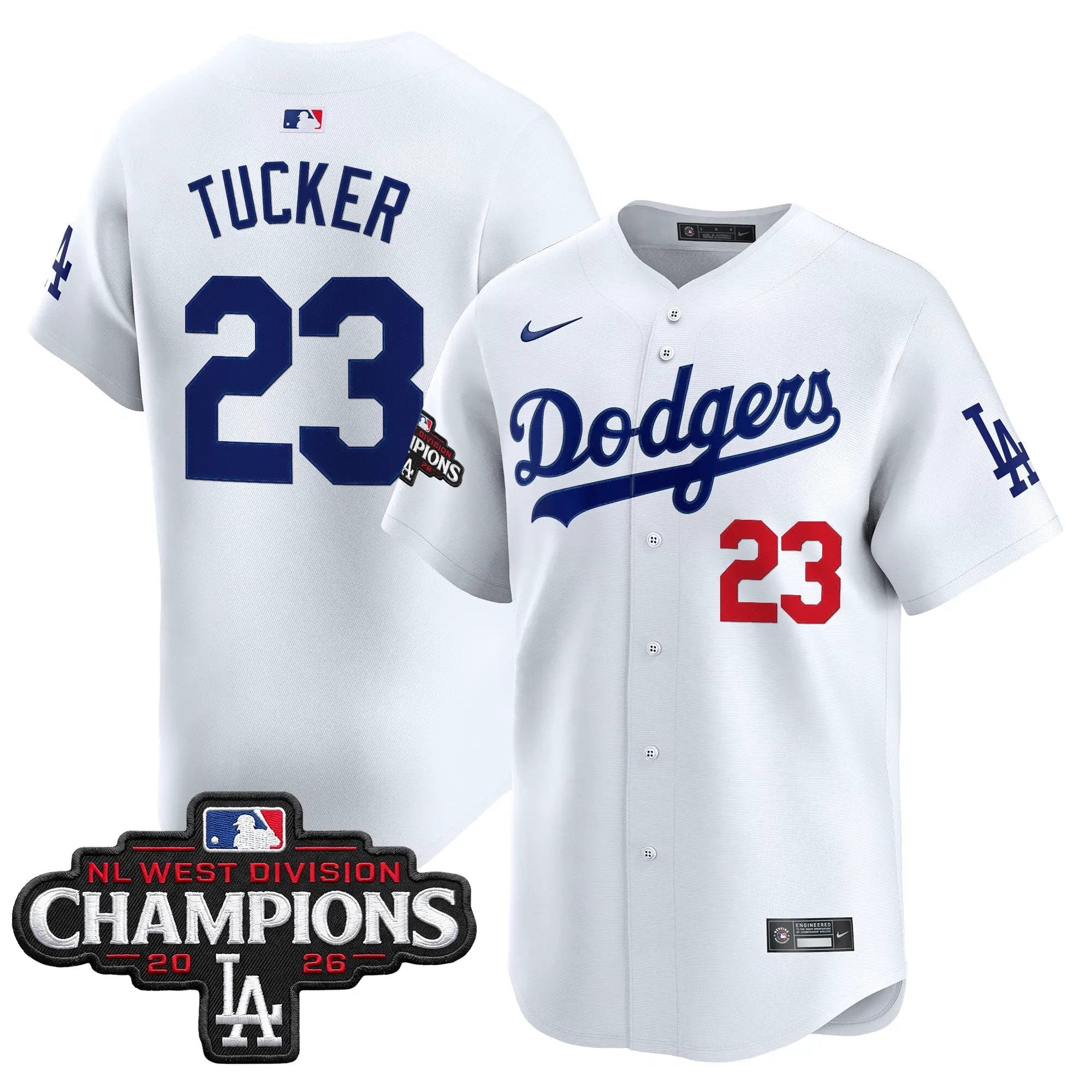kyle-tucker-jersey-23-los-angeles-dodgers-nl-west-division-champions-patch-vapor-premier-limited-stitched-02 - Malcom Terry Kyle Tucker Jersey #23 Los Angeles Dodgers NL West Division Champions Patch Vapor Premier Limited Stitched
