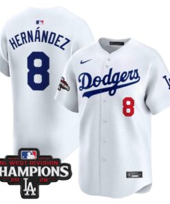 kike-hernandez-jersey-8-los-angeles-dodgers-nl-west-division-champions-patch-vapor-premier-limited-stitched-02 - Malcom Terry Kike Hernandez Jersey #8 Los Angeles Dodgers NL West Division Champions Patch Vapor Premier Limited Stitched