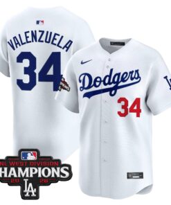 fernando-valenzuela-jersey-34-los-angeles-dodgers-nl-west-division-champions-patch-vapor-premier-limited-stitched-02 - Malcom Terry Fernando Valenzuela Jersey #34 Los Angeles Dodgers NL West Division Champions Patch Vapor Premier Limited Stitched