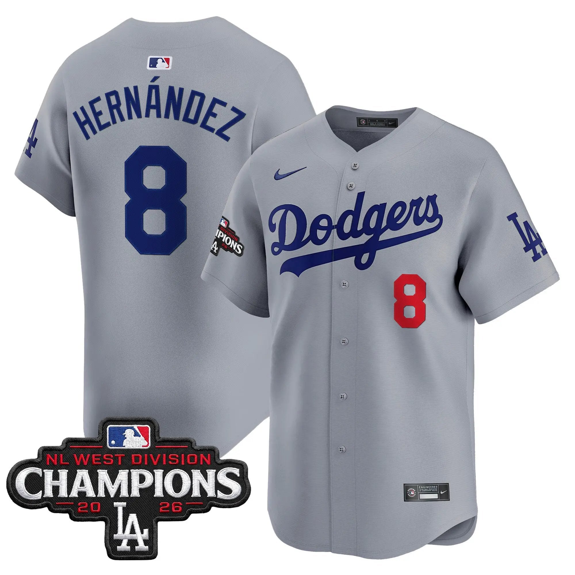 kike-hernandez-jersey-8-los-angeles-dodgers-nl-west-division-champions-patch-vapor-premier-limited-stitched-03 - Malcom Terry Kike Hernandez Jersey #8 Los Angeles Dodgers NL West Division Champions Patch Vapor Premier Limited Stitched