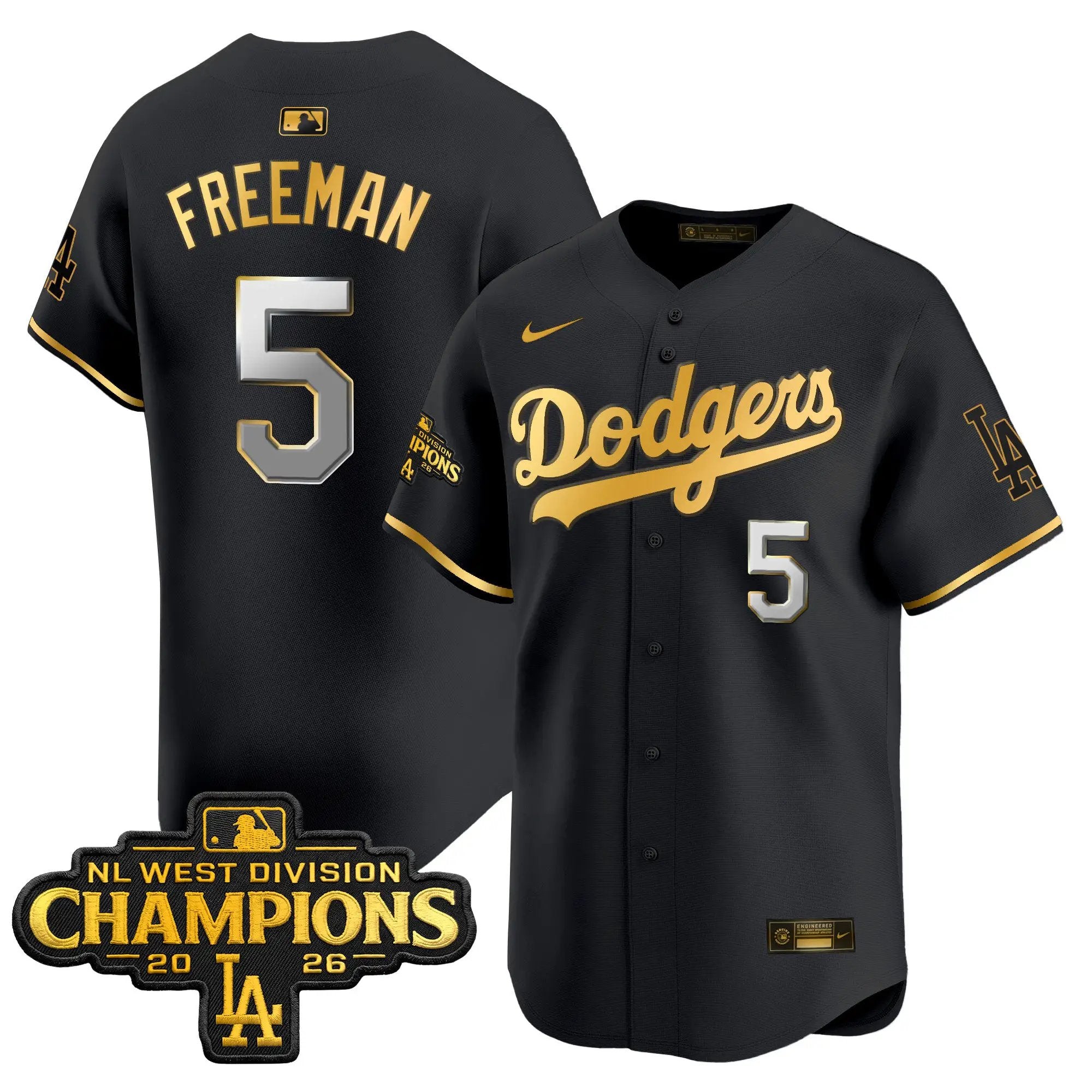 freddie-freeman-jersey-5-los-angeles-dodgers-nl-west-division-champions-patch-vapor-premier-limited-stitched-05 - Malcom Terry Freddie Freeman Jersey #5 Los Angeles Dodgers NL West Division Champions Patch Vapor Premier Limited Stitched