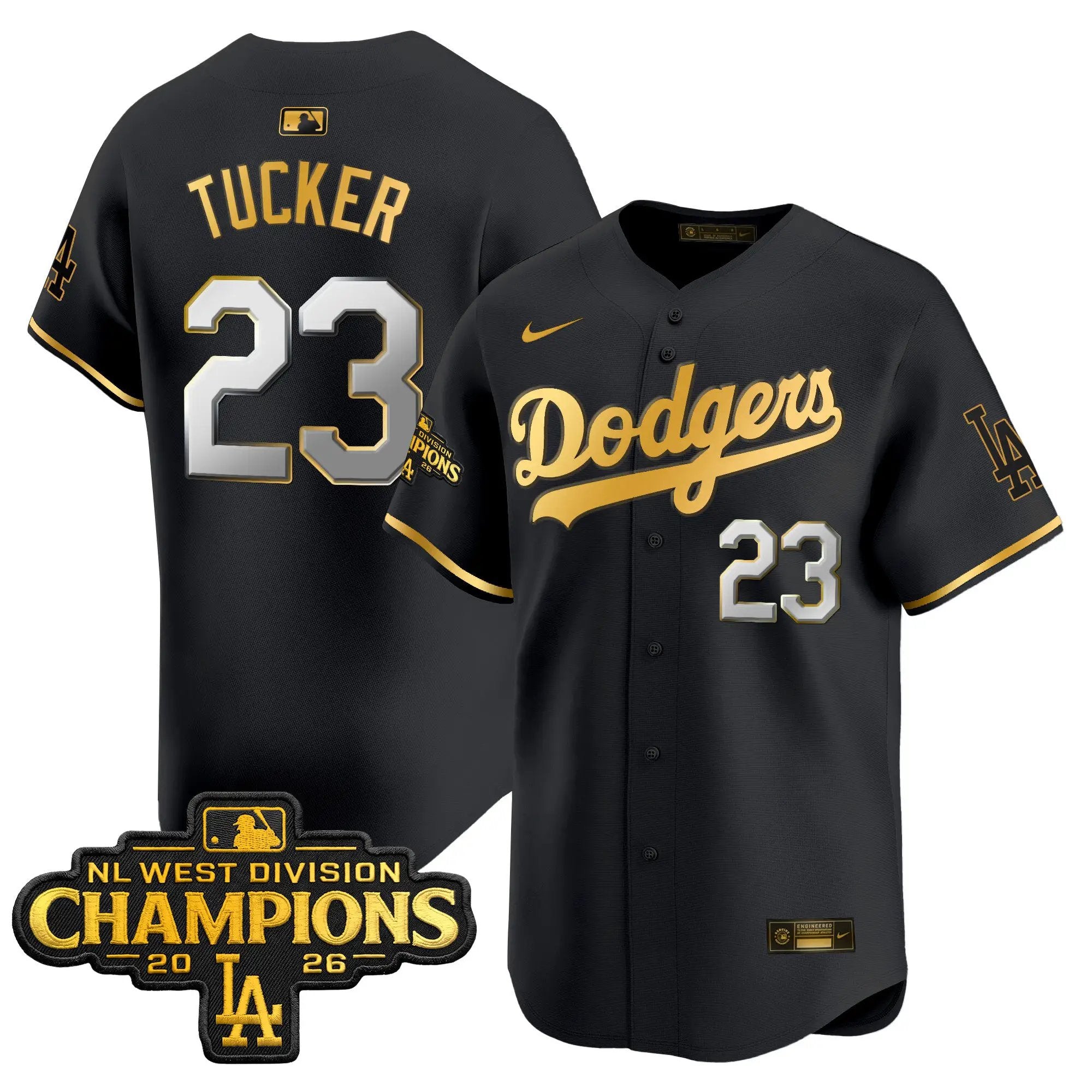kyle-tucker-jersey-23-los-angeles-dodgers-nl-west-division-champions-patch-vapor-premier-limited-stitched-05 - Malcom Terry Kyle Tucker Jersey #23 Los Angeles Dodgers NL West Division Champions Patch Vapor Premier Limited Stitched