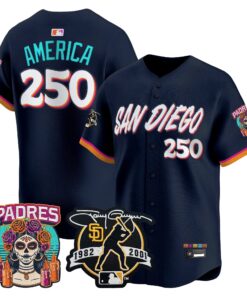 America Jersey #250 San Diego Padres 2026 City Connect Vapor Premier Limited Tony Gwynn Patch Stitched - Malcom Terry America Jersey #250 San Diego Padres 2026 City Connect Vapor Premier Limited Tony Gwynn Patch Stitched