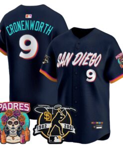 Jake Cronenworth Jersey #9 San Diego Padres 2026 City Connect Vapor Premier Limited Tony Gwynn Patch Stitched - Malcom Terry Jake Cronenworth Jersey #9 San Diego Padres 2026 City Connect Vapor Premier Limited Tony Gwynn Patch Stitched