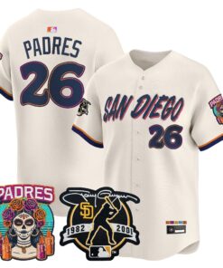 Padres Jersey #26 San Diego Padres 2026 City Connect Vapor Premier Limited Tony Gwynn Patch Stitched