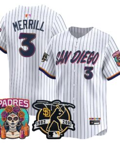 Jackson Merrill Jersey #3 San Diego Padres 2026 City Connect Vapor Premier Limited Tony Gwynn Patch Stitched