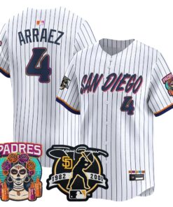 Luis Arraez Jersey #4 San Diego Padres 2026 City Connect Vapor Premier Limited Tony Gwynn Patch Stitched