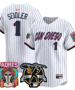 Peter Seidler Jersey #1 San Diego Padres 2026 City Connect Vapor Premier Limited Tony Gwynn Patch Stitched