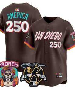 America Jersey #250 San Diego Padres 2026 City Connect Vapor Premier Limited Tony Gwynn Patch Stitched