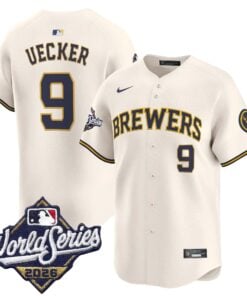 Bob Uecker Jersey #9 Milwaukee Brewers 2026 World Series Vapor Premier Limited Stitched