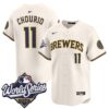 Jackson Chourio Jersey #11 Milwaukee Brewers 2026 World Series Vapor Premier Limited Stitched