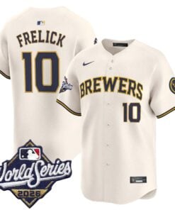 Sal Frelick Jersey #10 Milwaukee Brewers 2026 World Series Vapor Premier Limited Stitched