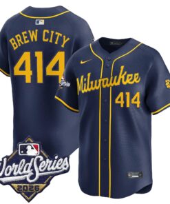 Brew City Jersey #414 Milwaukee Brewers 2026 World Series Vapor Premier Limited Stitched