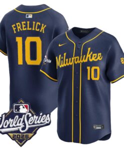 Sal Frelick Jersey #10 Milwaukee Brewers 2026 World Series Vapor Premier Limited Stitched