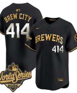 Brew City Jersey #414 Milwaukee Brewers 2026 World Series Vapor Premier Limited Stitched