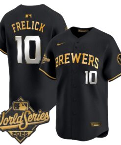 Sal Frelick Jersey #10 Milwaukee Brewers 2026 World Series Vapor Premier Limited Stitched