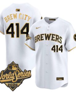 Brew City Jersey #414 Milwaukee Brewers 2026 World Series Vapor Premier Limited Stitched