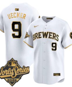 bob-uecker-jersey-9-milwaukee-brewers-2026-world-series-vapor-premier-limited-stitched-04 - Malcom Terry Bob Uecker Jersey #9 Milwaukee Brewers 2026 World Series Vapor Premier Limited Stitched