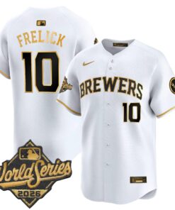 Sal Frelick Jersey #10 Milwaukee Brewers 2026 World Series Vapor Premier Limited Stitched
