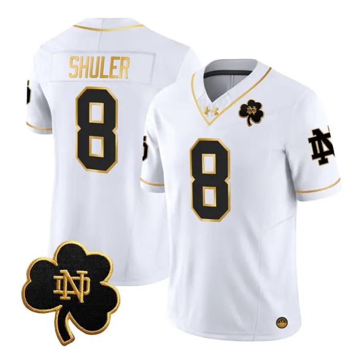 Adon Shuler Jersey #8 Notre Dame Fighting Irish 2026 All Stitched by My Store NCAA Football Jerseys