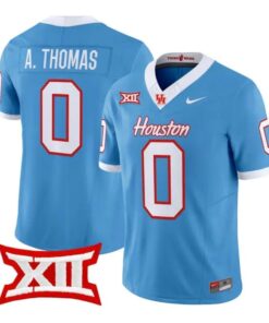 Amare Thomas Jersey #0 Houston Cougars 2026 Football Limited Stitched by My Store NCAA Football Jerseys